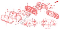 KOMBIINSTRUMENT BAUTEILE für Honda ACCORD 1.8IS 4 Türen 5 gang-Schaltgetriebe 2000