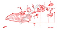 SCHEINWERFER(HID) für Honda ACCORD TYPE R 4 Türen 5 gang-Schaltgetriebe 2001