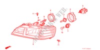 SCHEINWERFER für Honda ACCORD 2.0IES 4 Türen 5 gang-Schaltgetriebe 2001