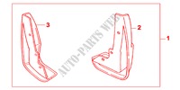 SCHMUTZF{NGER GARNITUR VORNE für Honda ACCORD 1.8ILS 4 Türen 5 gang-Schaltgetriebe 2000