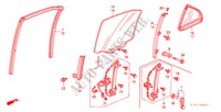 TUERFENSTER, HINTEN für Honda ACCORD 2.0IES 4 Türen 5 gang-Schaltgetriebe 2000