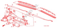 WINDSCHUTZSCHEIBENWISCHER (RH) für Honda ACCORD 1.8IES 4 Türen 4 gang automatikgetriebe 2000