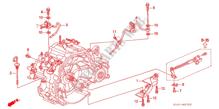 ATF LEITUNG für Honda ACCORD 2.0ILS 4 Türen 4 gang automatikgetriebe 2000
