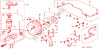 HAUPTBREMSZYLINDER/ MASTER POWER(DIESEL) für Honda CIVIC AERODECK 2.0ITD 5 Türen 5 gang-Schaltgetriebe 1999