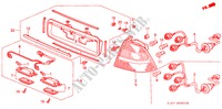 HECKLEUCHTE für Honda CIVIC AERODECK 1.8VTI 5 Türen 5 gang-Schaltgetriebe 1998