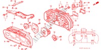 KOMBIINSTRUMENT BAUTEILE für Honda CIVIC AERODECK 1.5ILS 5 Türen 5 gang-Schaltgetriebe 1998