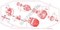 LICHTMASCHINE(BOSCH) für Honda CIVIC AERODECK 1.4I 5 Türen 5 gang-Schaltgetriebe 1999