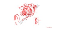 LICHTMASCHINE(DIESEL) für Honda CIVIC AERODECK 2.0ITD 5 Türen 5 gang-Schaltgetriebe 1998