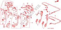 PEDAL(RH) für Honda CIVIC AERODECK 1.5ILS 5 Türen 5 gang-Schaltgetriebe 1998