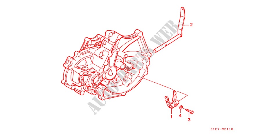 KUPPLUNGSFREIGABE(DIESEL) für Honda CIVIC AERODECK 2.0ITD 5 Türen 5 gang-Schaltgetriebe 2000