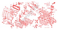 ANSAUGKRUEMMER (1.8L/2.0L/2.3L) für Honda ACCORD 1.8ILS 4 Türen 5 gang-Schaltgetriebe 2002