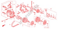 KLIMAANLAGE (KOMPRESSOR) (1) für Honda ACCORD 1.6IS 4 Türen 5 gang-Schaltgetriebe 2002