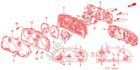 KOMBIINSTRUMENT BAUTEILE für Honda ACCORD 1.8IES 4 Türen 4 gang automatikgetriebe 2002