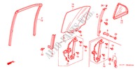 TUERFENSTER, HINTEN für Honda ACCORD 1.8ISE   EXECUTIVE 4 Türen 5 gang-Schaltgetriebe 2002
