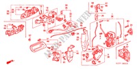 TUERSCHLOESSER, VORNE für Honda ACCORD 1.6IS 4 Türen 5 gang-Schaltgetriebe 2002
