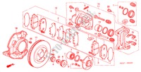 VORDERRADBREMSE für Honda S2000 S2000 2 Türen 6 gang-Schaltgetriebe 2006