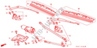 WINDSCHUTZSCHEIBENWISCHER (RH) für Honda S2000 S2000 2 Türen 6 gang-Schaltgetriebe 2000