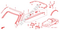 ZIERLEISTE/SCHUTZ für Honda S2000 S2000 2 Türen 6 gang-Schaltgetriebe 2006
