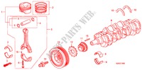 KOLBEN/KURBELWELLE für Honda S2000 S 2 Türen 6 gang-Schaltgetriebe 2008
