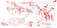 KOMBISCHALTER(LH) für Honda HR-V 4WD     TUR/ISRAEL 5 Türen 5 gang-Schaltgetriebe 2002