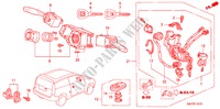 KOMBISCHALTER(RH) für Honda HR-V 4WD 5 Türen 5 gang-Schaltgetriebe 2000