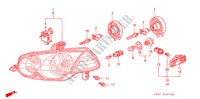 SCHEINWERFER für Honda HR-V 4WD 3 Türen 5 gang-Schaltgetriebe 2001
