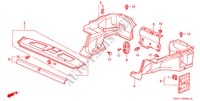 HINTERE ABLAGE/KOFFERRAUM ZIERLEISTE für Honda PRELUDE 2.0I 2 Türen 5 gang-Schaltgetriebe 1997
