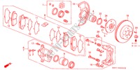 VORDERRADBREMSE(SOHC) für Honda PRELUDE 2.0I 2 Türen 5 gang-Schaltgetriebe 1997