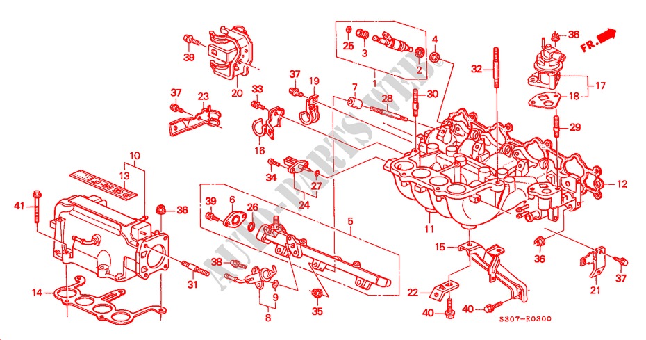 ANSAUGKRUEMMER(SOHC) für Honda PRELUDE SI 2 Türen 4 gang automatikgetriebe 1997