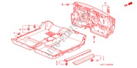 BODENMATTE für Honda INSIGHT DX 3 Türen 5 gang-Schaltgetriebe 2003