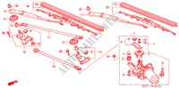 WINDSCHUTZSCHEIBENWISCHER (RH) für Honda INSIGHT DX 3 Türen 5 gang-Schaltgetriebe 2005