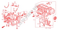 ZYLINDERBLOCK/OELWANNE für Honda INSIGHT DX 3 Türen 5 gang-Schaltgetriebe 2002