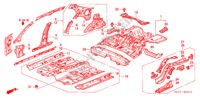 BODEN/INNENBLECHE für Honda ACCORD 2.0IES 5 Türen 5 gang-Schaltgetriebe 2000
