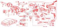 KOMBISCHALTER für Honda ACCORD 2.0IES 5 Türen 5 gang-Schaltgetriebe 2000
