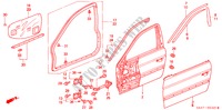 TUERTAFELN, VORNE für Honda ACCORD 2.0IES 5 Türen 5 gang-Schaltgetriebe 2000
