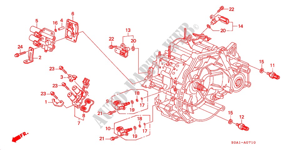 SENSOR/SOLENOID für Honda ACCORD 2.0ILS 5 Türen 4 gang automatikgetriebe 2000