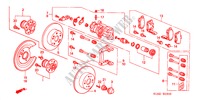 HINTERRADBREMSE(SCHEIBE) für Honda ACCORD 1.8IES 5 Türen 4 gang automatikgetriebe 2002