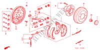 HINTERRADBREMSE(TROMMEL) für Honda ACCORD 1.6ILS         7PA 5 Türen 5 gang-Schaltgetriebe 2002