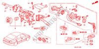 KOMBISCHALTER für Honda ACCORD 1.8IES 5 Türen 4 gang automatikgetriebe 2001