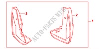SCHMUTZF{NGER GARNITUR VORNE für Honda ACCORD 1.8IES 5 Türen 4 gang automatikgetriebe 2001