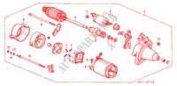 ANLASSER(DENSO) für Honda LOGO LOGO 3 Türen 5 gang-Schaltgetriebe 2000