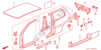 AUSSENBLECHE für Honda LOGO LOGO 3 Türen vollautomatische 2000