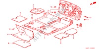 BODENMATTE für Honda LOGO LOGO 3 Türen 5 gang-Schaltgetriebe 2000