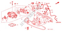 DROSSELKLAPPENGEHAEUSE(2) für Honda LOGO LOGO 3 Türen 5 gang-Schaltgetriebe 2000
