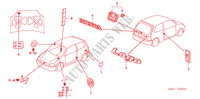 EMBLEME für Honda LOGO LOGO 3 Türen 5 gang-Schaltgetriebe 2000