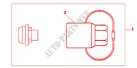 RADMUTTER ABSCHLIE~BAR für Honda LOGO LOGO 3 Türen 5 gang-Schaltgetriebe 2000