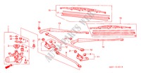 WINDSCHUTZSCHEIBENWISCHER (RH) für Honda LOGO LOGO 3 Türen 5 gang-Schaltgetriebe 1999