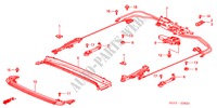 DACHGLEITTEILE für Honda CIVIC 1.4S 4 Türen 5 gang-Schaltgetriebe 2001
