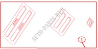 EINSTIEGSSCHUTZLEISTEN für Honda CIVIC 1.6ES 4 Türen 5 gang-Schaltgetriebe 2001