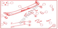 HECKSPOILER GRUNDIERT für Honda CIVIC 1.4S 4 Türen 5 gang-Schaltgetriebe 2001